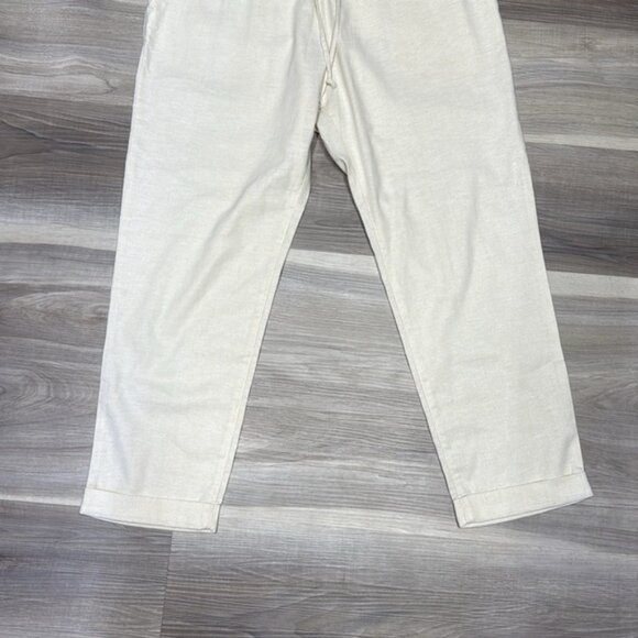 MEC Cream hemp blend fabric Joggers size medium - Picture 3 of 10